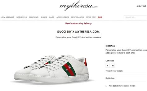 Mytheresa.com launches Gucci's DIY sneaker service